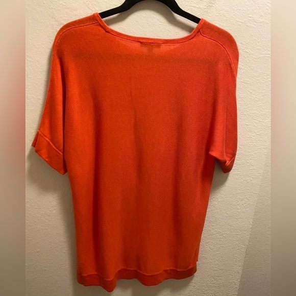 Eileen Fisher Short Sleeve Silk Blend Knit T-Shirt Size M - Picture 5 of 6